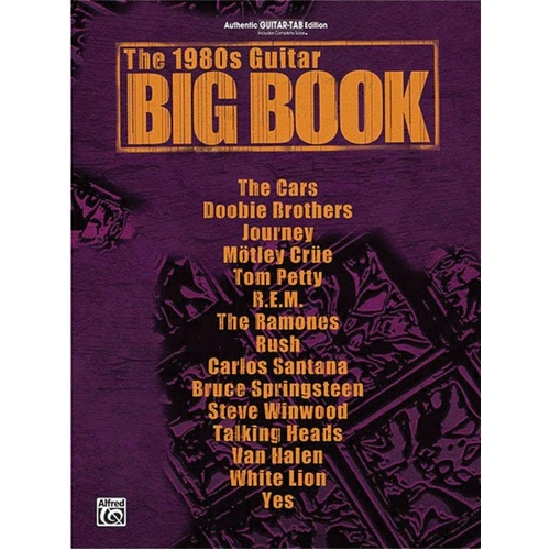 1980s Guitar Big Book - Guitar TAB, 260 Pages, Alfred Music
