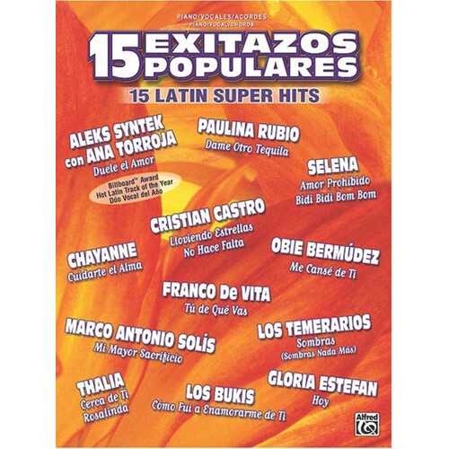 15 Latin Super Hits PVG (Softcover Book)