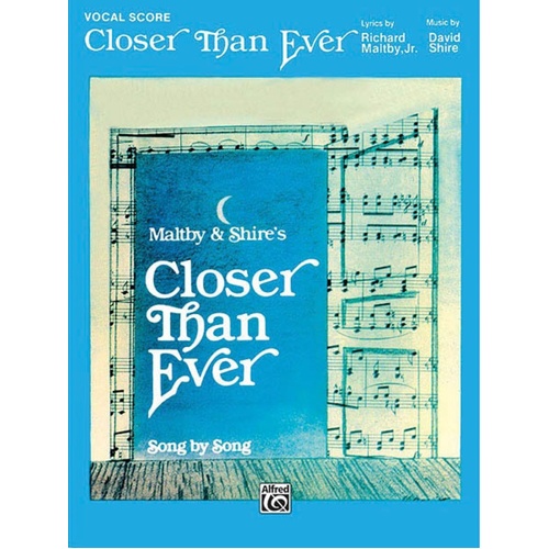 Closer Than Ever Vocal Score