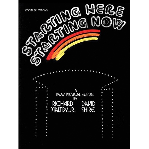 Starting Here Starting Now Vocal Selections PVG (Softcover Book)