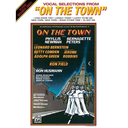 On The Town Vocal Selections PVG (Softcover Book)