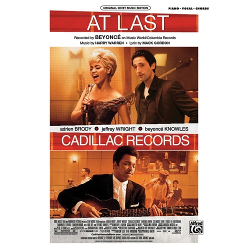 At Last from Cadillac Records PVG Sheet Music