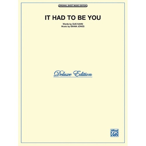 It Had To Be You S/S PVG (Sheet Music)