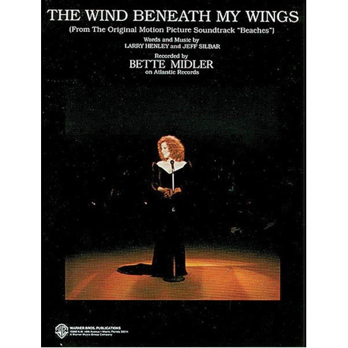 Wind Beneath My Wings (Beaches) S/S PVG (Sheet Music)