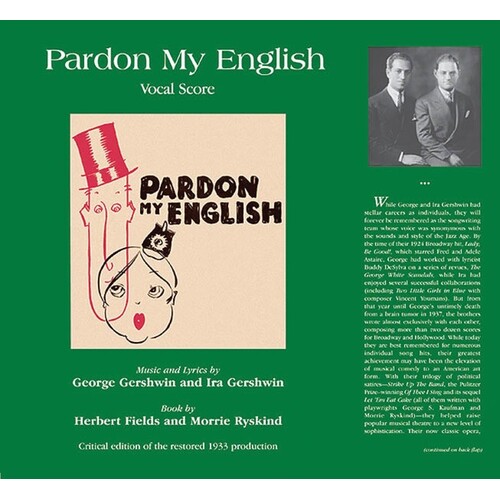 Pardon My English Vocal Score