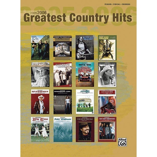 2005 - 2006 Greatest Country Hits PVG (Softcover Book)