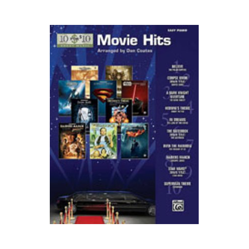 10 for 10 Movie Hits Easy Piano Arrangements by Dan Coates