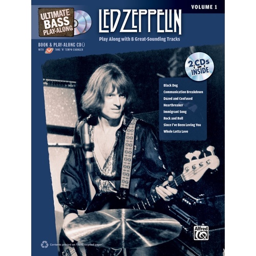 Ultimate Bass Playalong Led Zeppelin Vol 1 Book/CD