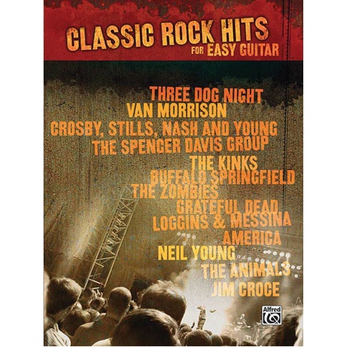 Classic Rock Hits For Easy Guitar TAB (Softcover Book)