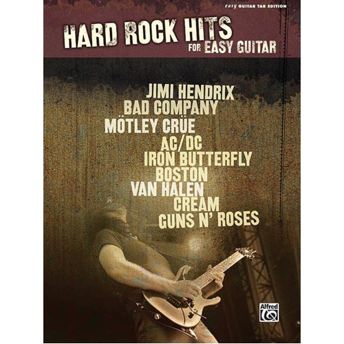 Hard Rock Hits For Easy Guitar TAB (Softcover Book)