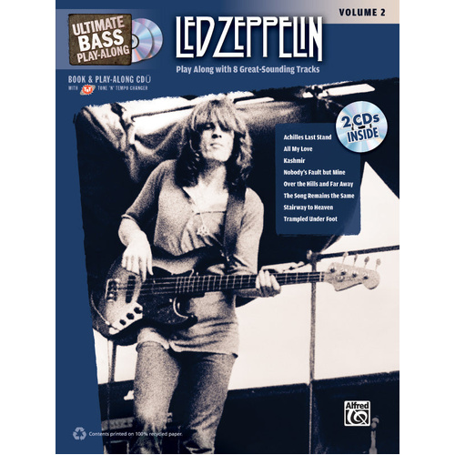 Ultimate Bass Playalong: Led Zeppelin Vol 2 BK/CD