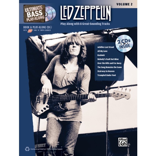 Ultimate Bass Playalong Led Zeppelin Vol 2 Book/CD