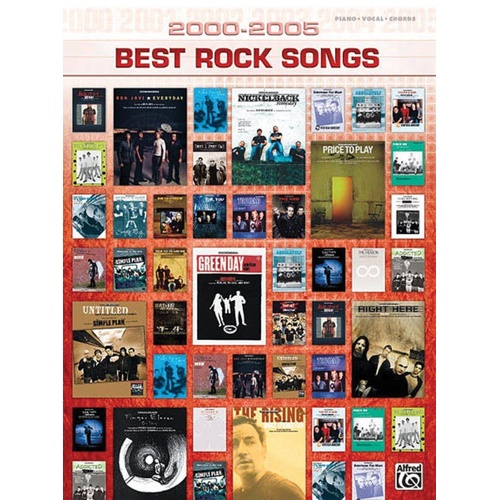 2000 - 2005 Best Rock Songs PVG (Softcover Book)