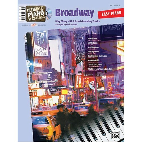 Ultimate Piano Play Along V2 Broadway Easy Piano (Softcover Book/CD)