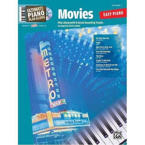Ultimate Piano Play Along V1 Movies Easy Piano Songbook