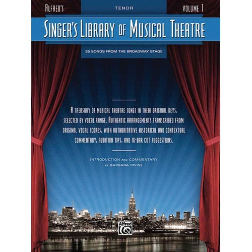 Singer's Library of Musical Theatre Volume 1 for Tenor Voice