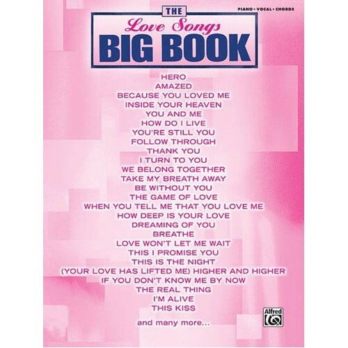 Love Songs Big Book PVG (Softcover Book)