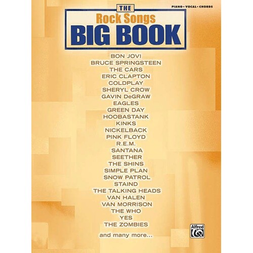 Rock Songs Big Book PVG (Softcover Book)