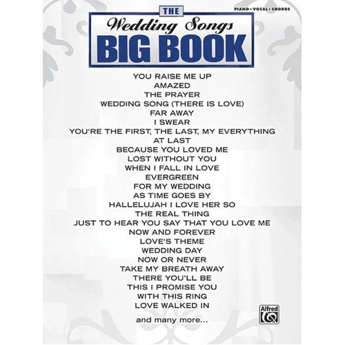 Wedding Songs Big Book PVG