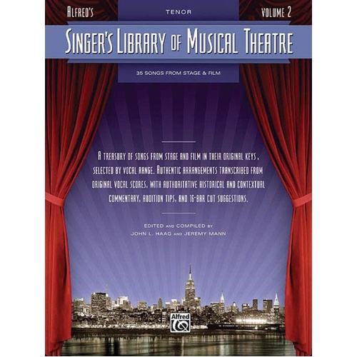 Singer's Library of Musical Theatre Volume 2 for Tenor Voice