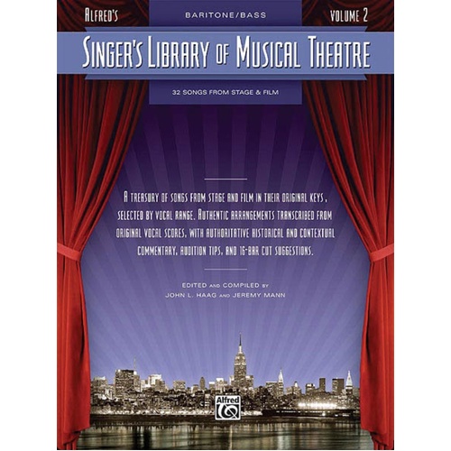 Singers Library Of Musical Theatre V2 Bari/Bass (Softcover Book)