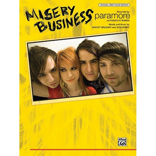 Misery Business S/S PVG (Sheet Music)