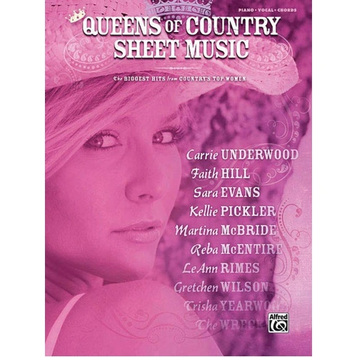 Queens of Country Sheet Music PVG - 34 Songs for Piano, Vocal & Guitar