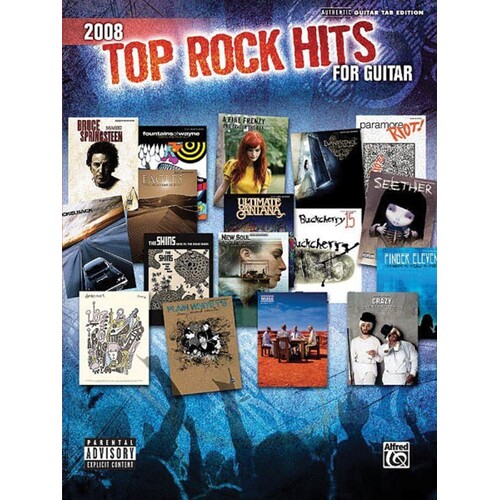 Top Rock Hits For Guitar 2088 Guitar TAB (Softcover Book)