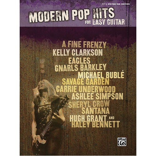 Modern Pop Hits For Easy Guitar TAB (Softcover Book)