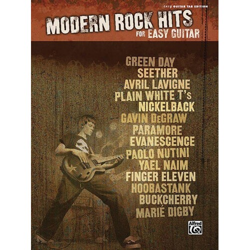 Modern Rock Hits For Easy Guitar TAB (Softcover Book)