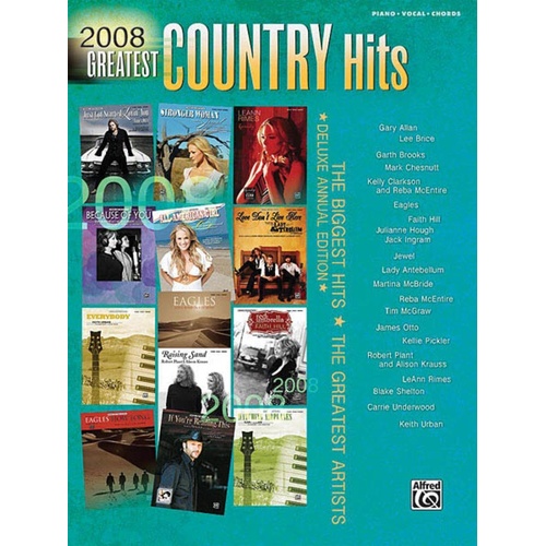 2008 Greatest Country Hits PVG (Softcover Book)