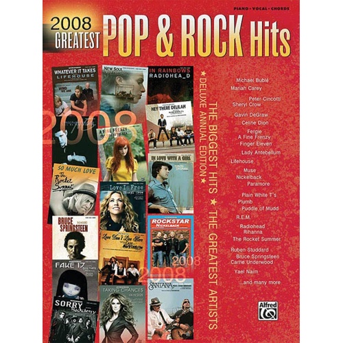2008 Greatest Pop and Rock Hits PVG (Softcover Book)