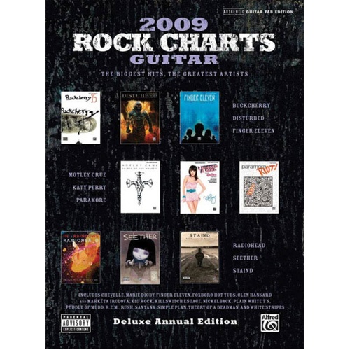 Rock Charts Guitar 2009 Guitar TAB (Softcover Book)