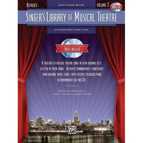 Singers Library Of Musical Theatre V2 Bar/Bass B (Softcover Book/CD)