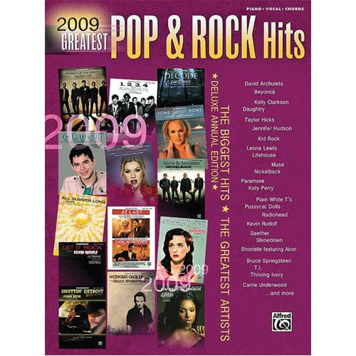 2009 Greatest Pop and Rock Hits PVG (Softcover Book)