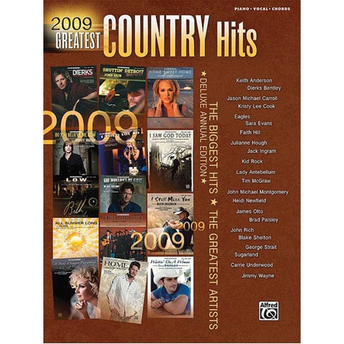 2009 Greatest Country Hits PVG (Softcover Book)