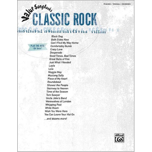 Value Songbooks Classic Rock PVG (Softcover Book)