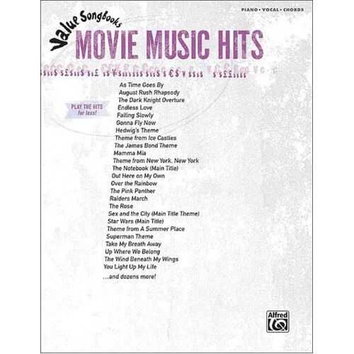 Value Songbooks Movie Music Hits PVG (Softcover Book)