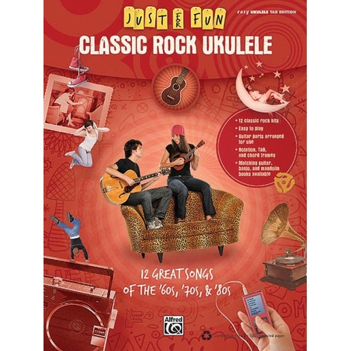 Just for Fun Classic Rock Ukulele - 64 Pages, Melody Line, Lyrics & Chords, Hal Leonard