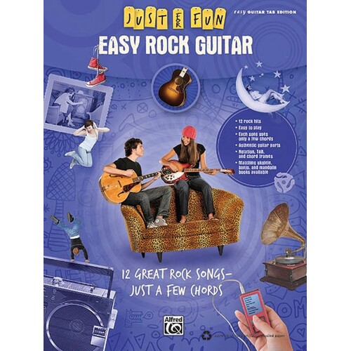 Just For Fun Easy Rock Guitar (Softcover Book)