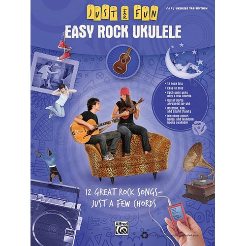 Just For Fun Easy Rock Ukulele (Softcover Book)