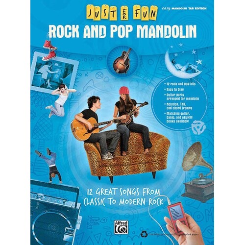 Just For Fun Rock and Pop Mandolin (Softcover Book)