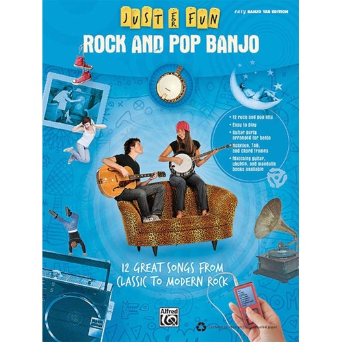 Just For Fun Rock and Pop Banjo (Softcover Book)