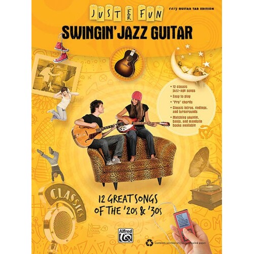 Just For Fun Swingin Jazz Guitar TAB (Softcover Book)