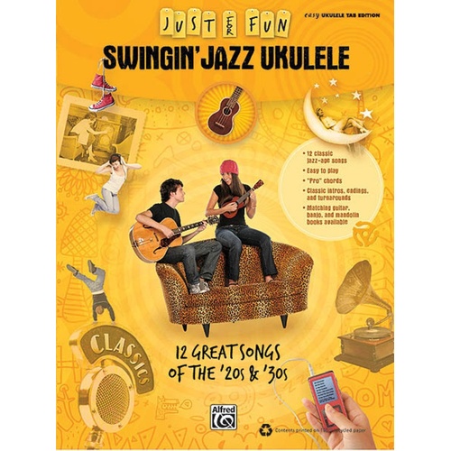 Just For Fun Swingin Jazz Ukulele (Softcover Book)