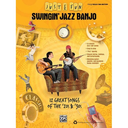Just For Fun Swingin Jazz Banjo (Softcover Book)