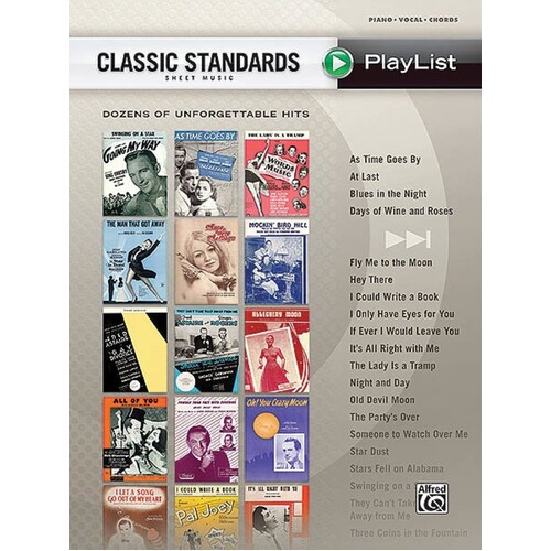 Classic Standards Sheet Music Playlist PVG (Softcover Book)