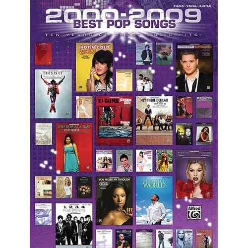 2000-2009 Best Pop Songs Sheet Music PVG