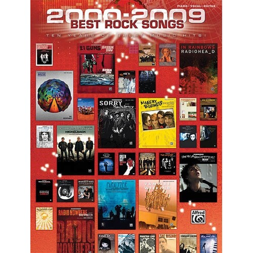 2000 - 2009 Best Rock Songs PVG (Softcover Book)