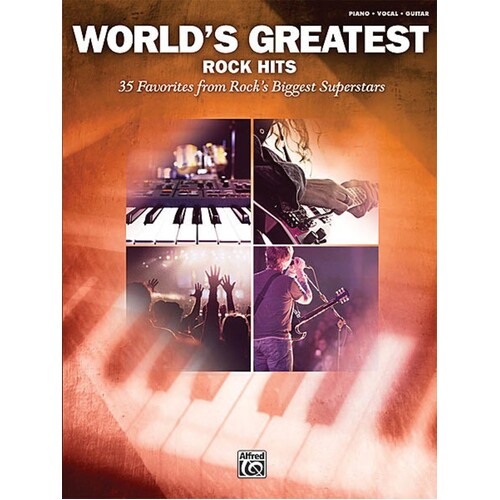 Worlds Greatest Rock Hits PVG (Softcover Book)